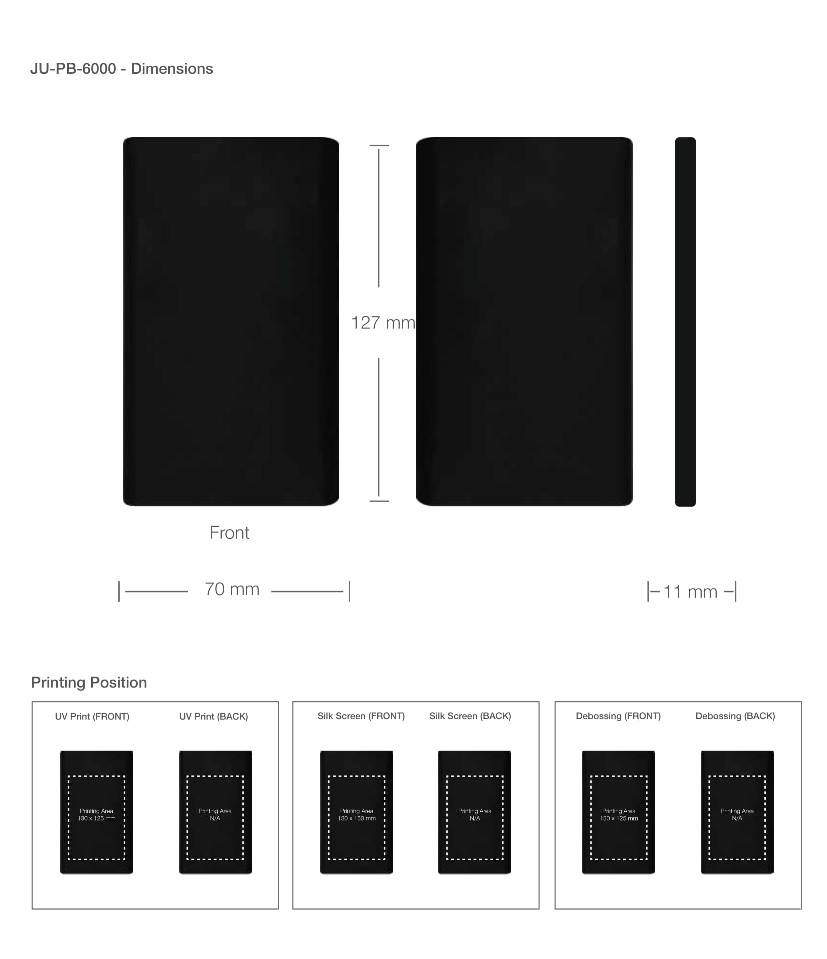 Powerbank Printing Details