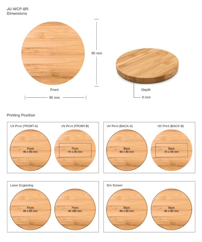Bamboo Wireless Charging Pad