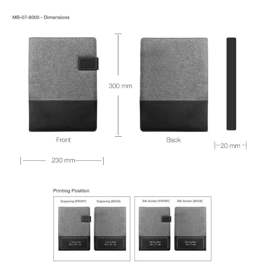 Portfolio Printing Details