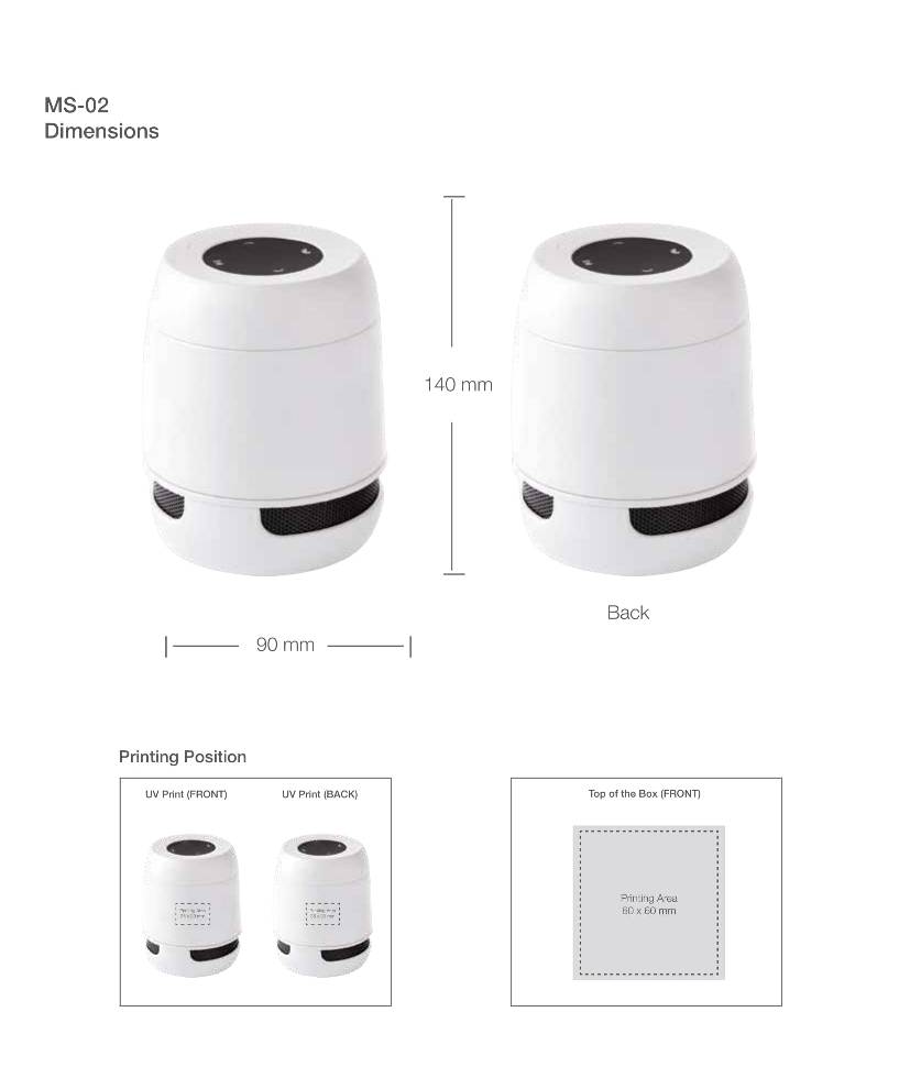 Speaker Printing Details