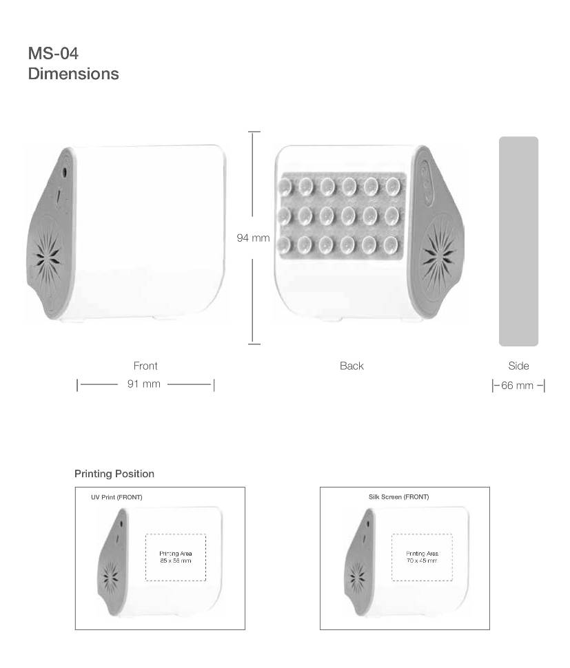 Speaker Printing Details