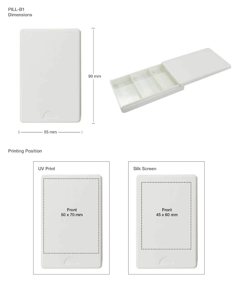 Pill Box Printing Details