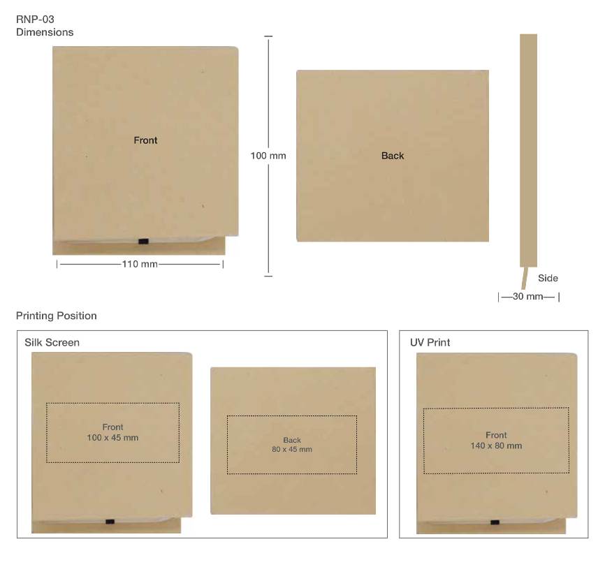 Pad Holder Printing Details