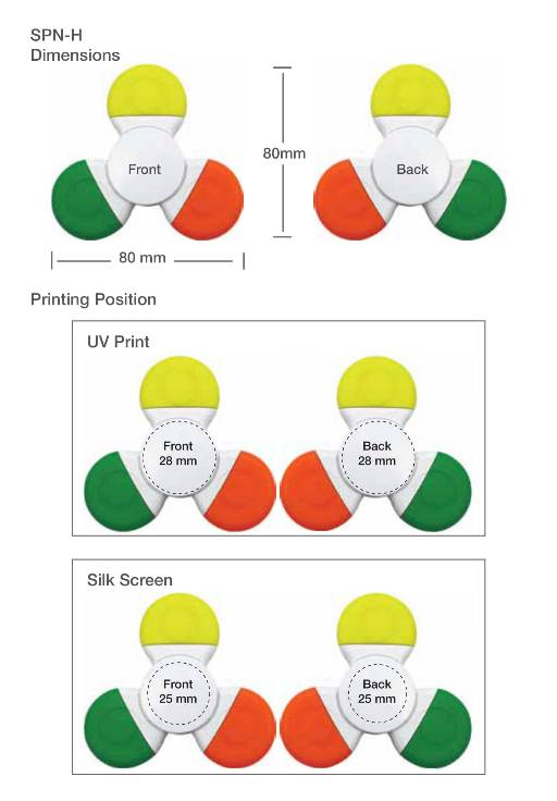 Spinner Highlighter Printing Details