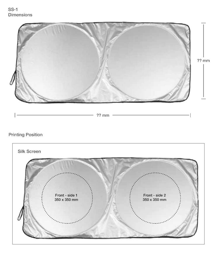 Car Sun Shade Printing Details