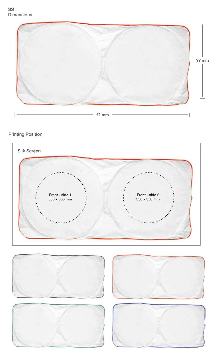 Car Sun Shade Printing Details